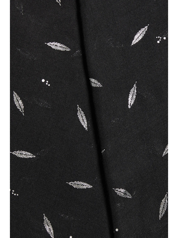 Moodo Fekete fémes nyomatú sál Moodo