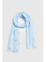 Moodo Kék fémes nyomatú sál Moodo