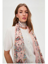 Moodo Rózsaszín mintás sál Moodo