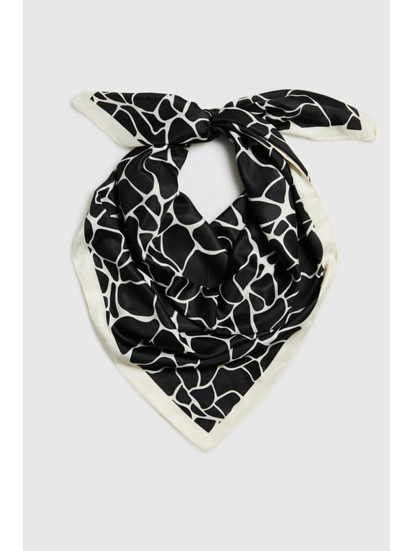 Moodo Fekete mintás kendő Moodo