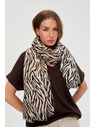 Moodo Bézs állat mintás sál Moodo