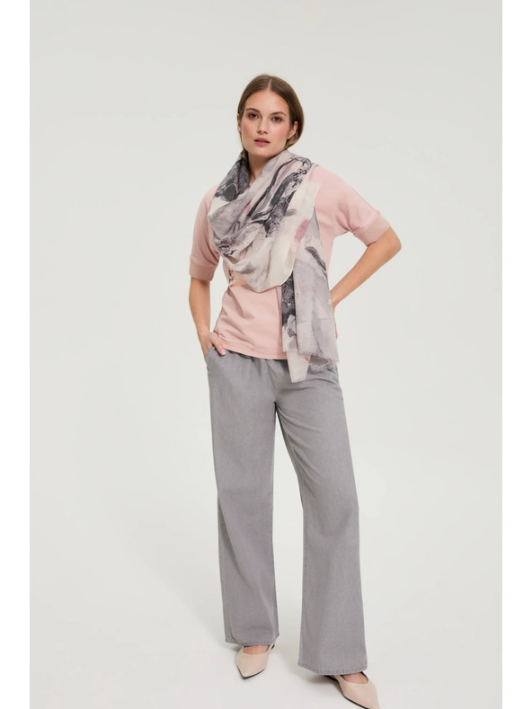 Moodo Rózsaszín mintás sál Moodo