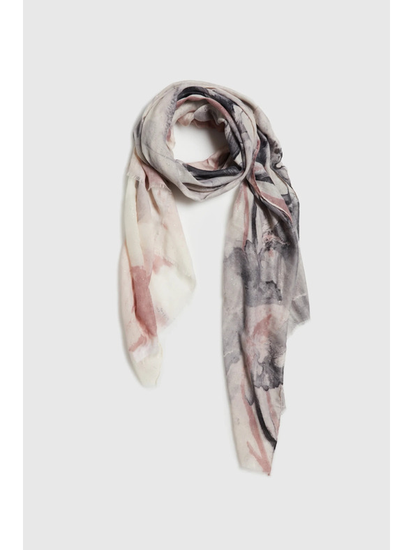 Moodo Rózsaszín mintás sál Moodo