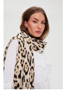 Moodo Bézs leopárdmintás sál Moodo