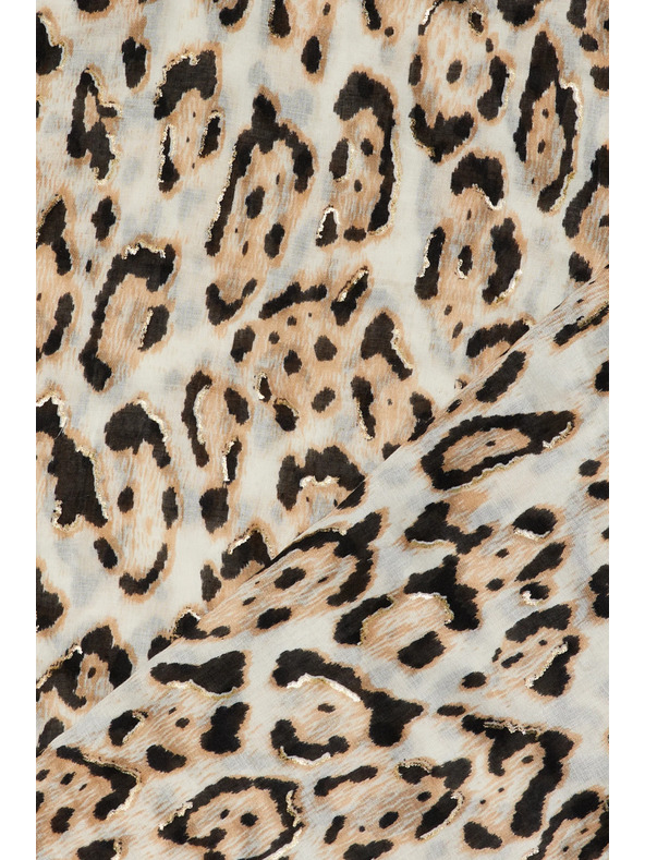 Moodo Bézs leopárdmintás sál Moodo