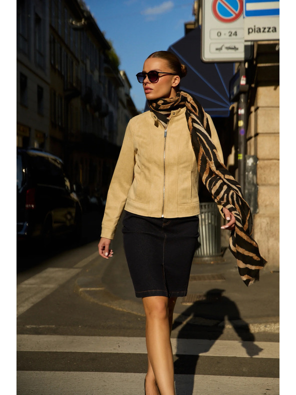 Moodo Fekete állatmintás sál Moodo