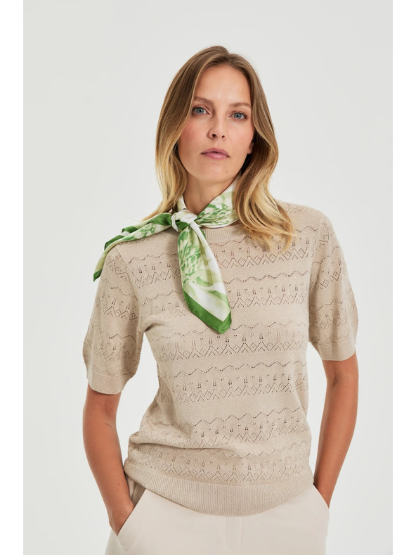 Moodo Mintás zöld kendő Moodo