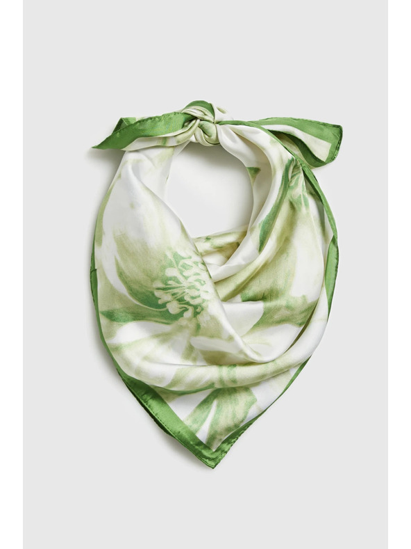 Moodo Mintás zöld kendő Moodo