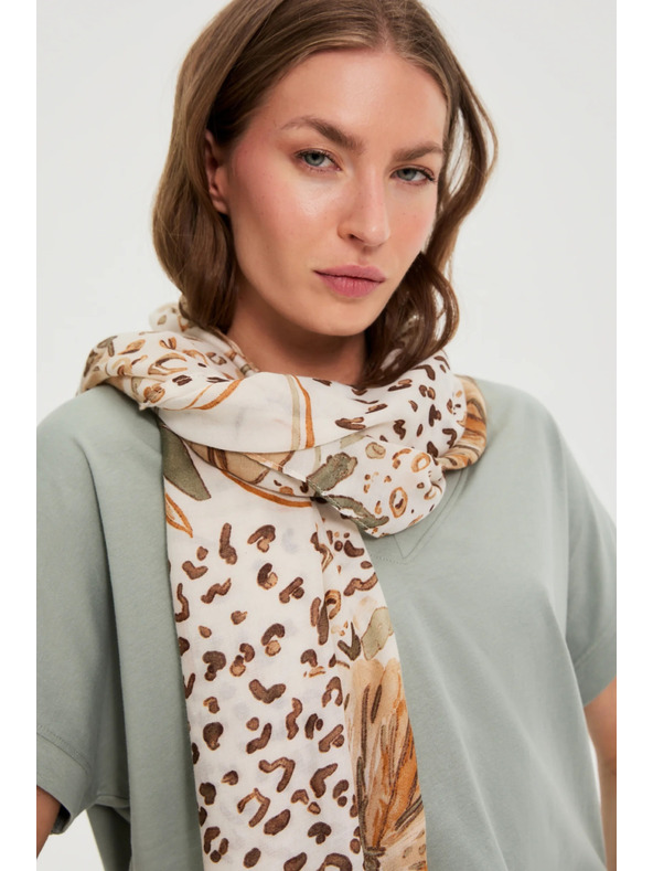 Moodo Mintás bézs sál Moodo