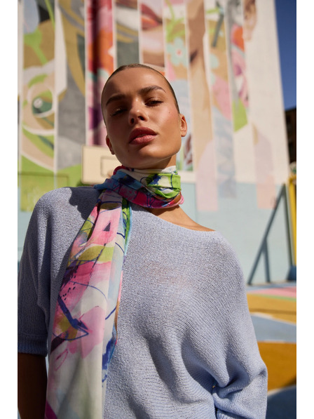 Moodo Mintás kék sál Moodo