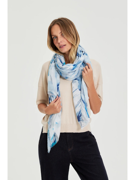 Moodo Mintás kék sál Moodo