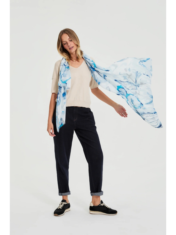 Moodo Mintás kék sál Moodo