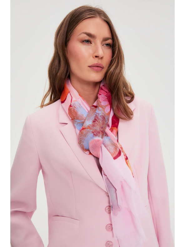 Moodo Virágos rózsaszín sál Moodo