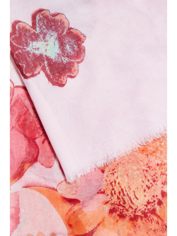 Moodo Virágos rózsaszín sál Moodo