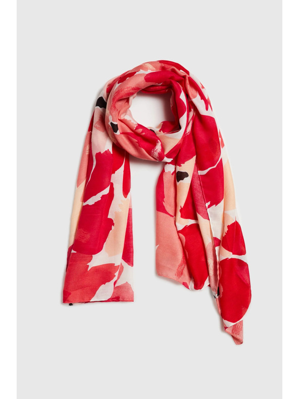 Moodo Virágmintás piros sál Moodo