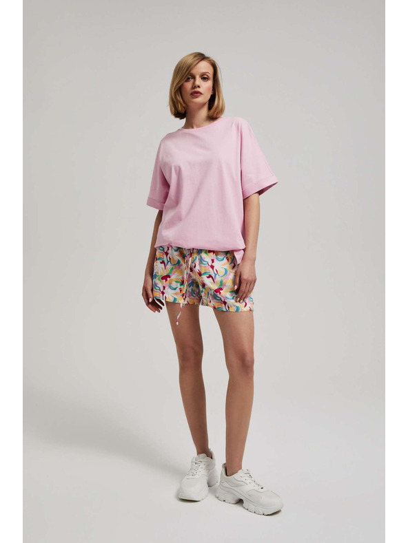 Moodo Lila mintás rövidnadrág Moodo