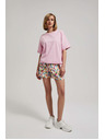 Moodo Lila mintás rövidnadrág Moodo