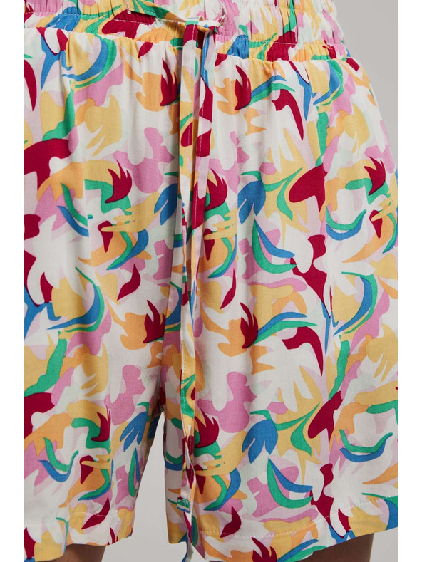 Moodo Lila mintás rövidnadrág Moodo