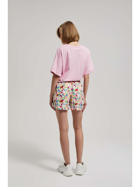 Moodo Lila mintás rövidnadrág Moodo