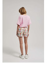 Moodo Lila mintás rövidnadrág Moodo