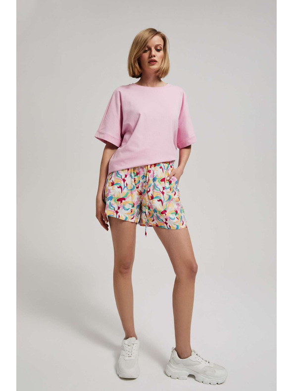 Moodo Lila mintás rövidnadrág Moodo