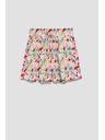 Moodo Lila mintás rövidnadrág Moodo
