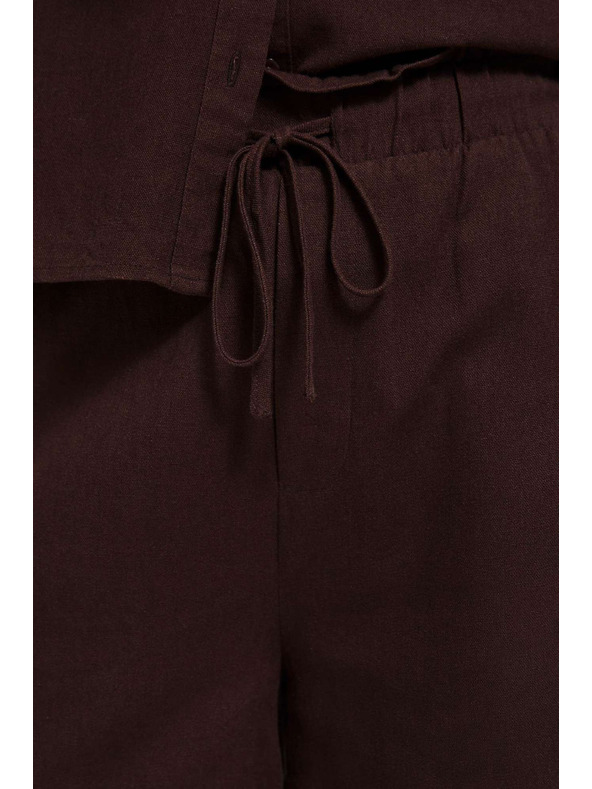 Moodo Sima sötétbarna zsinóros rövidnadrág Moodo