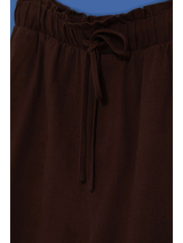 Moodo Sima sötétbarna zsinóros rövidnadrág Moodo