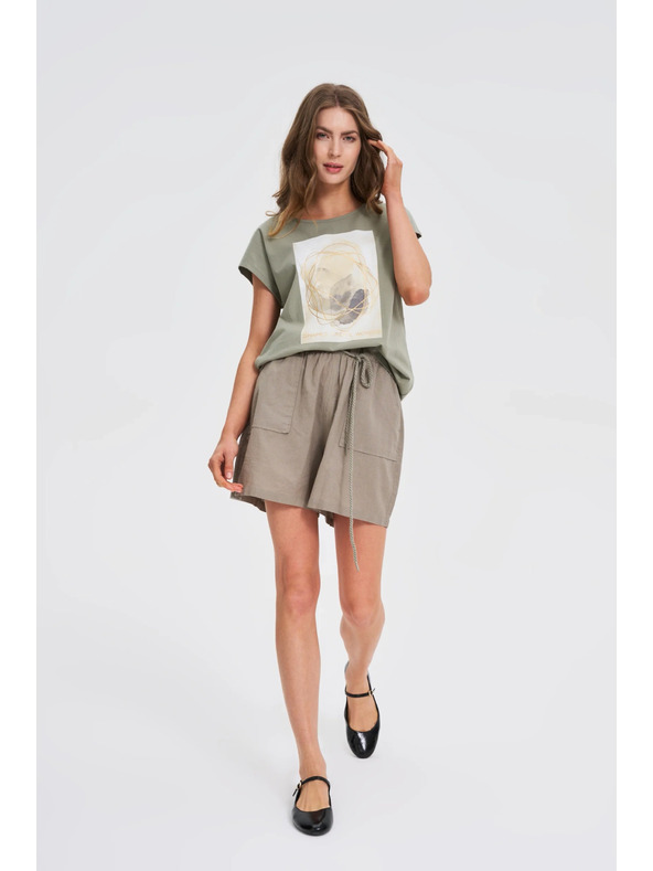 Moodo Laza olívzöld rövidnadrág Moodo
