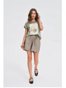 Moodo Laza olívzöld rövidnadrág Moodo