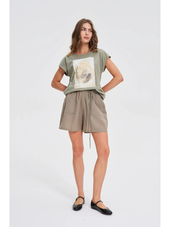 Moodo Laza olívzöld rövidnadrág Moodo