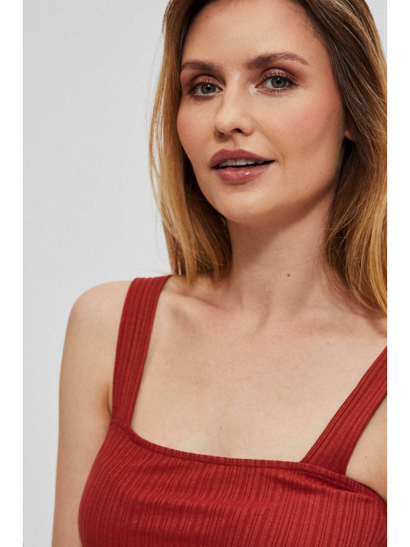 Moodo Bordázott rubin felső széles pántokkal Moodo