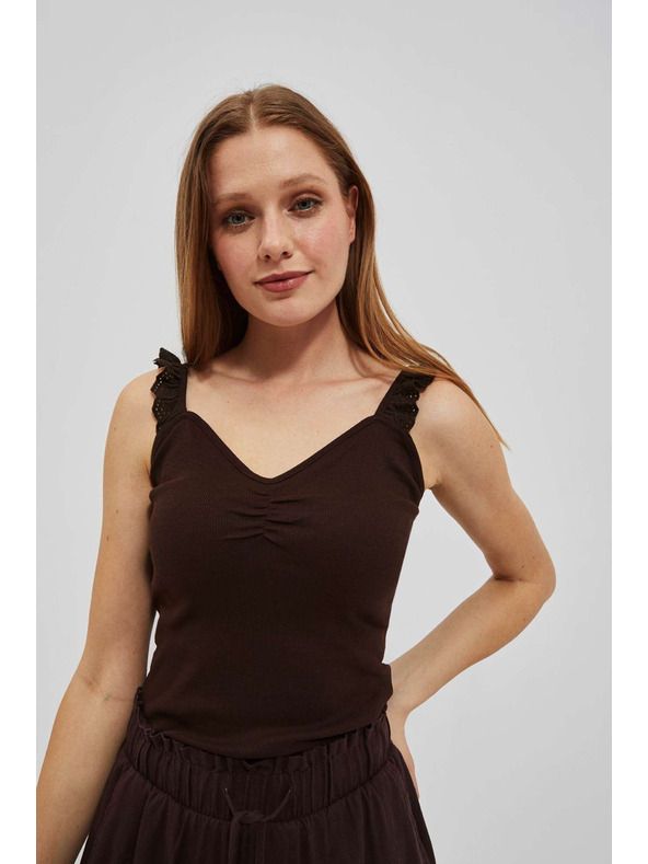 Moodo Sötétbarna felső díszpántokkal Moodo