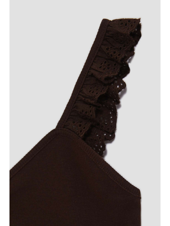 Moodo Sötétbarna felső díszpántokkal Moodo