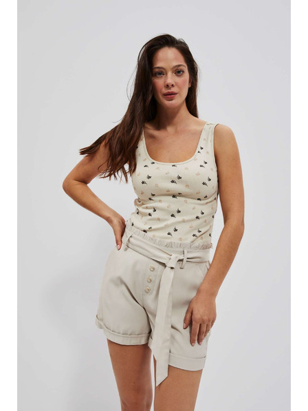 Moodo Homokszínű felső nyomattal Moodo