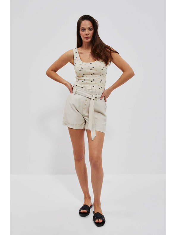 Moodo Homokszínű felső nyomattal Moodo