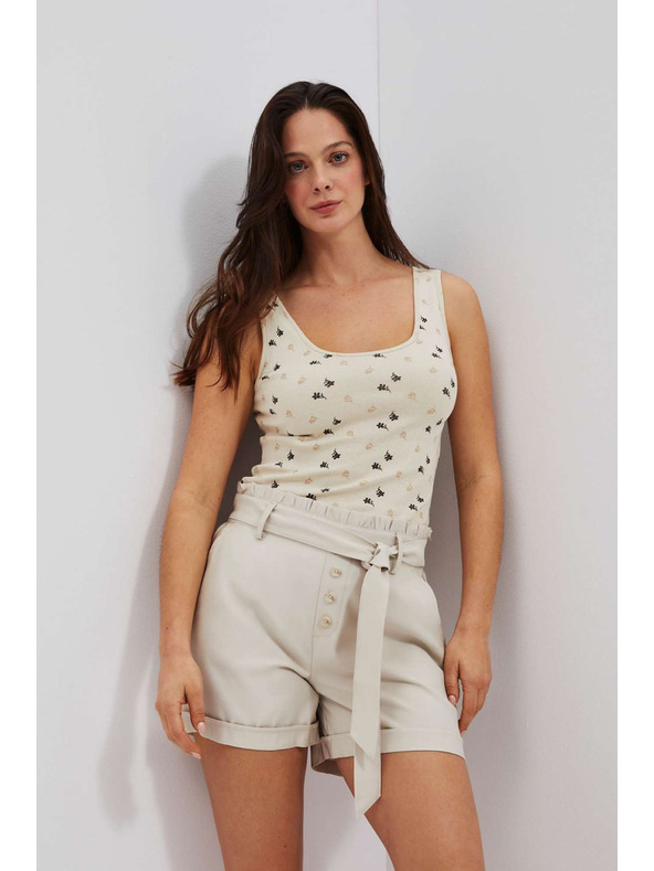 Moodo Homokszínű felső nyomattal Moodo