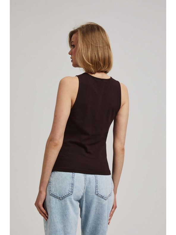 Moodo Sötétbarna felső ráncolt oldallal Moodo