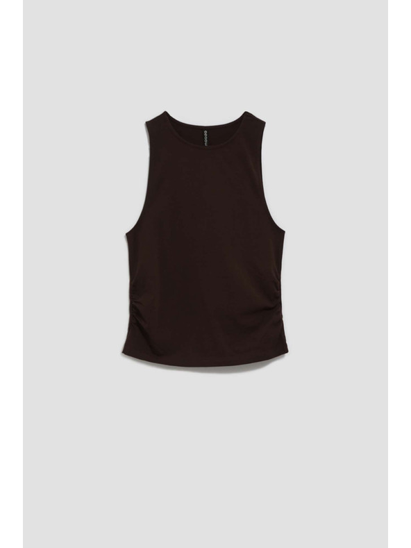 Moodo Sötétbarna felső ráncolt oldallal Moodo