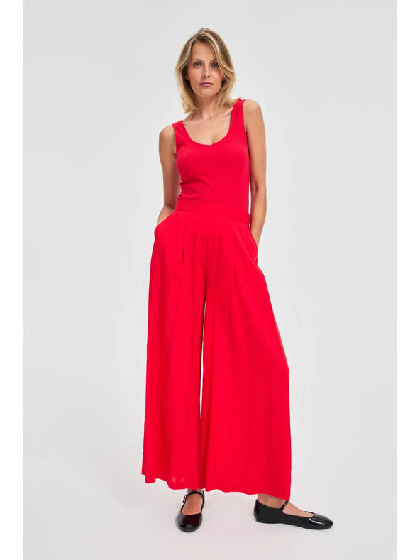 Moodo Piros bordázott top Moodo