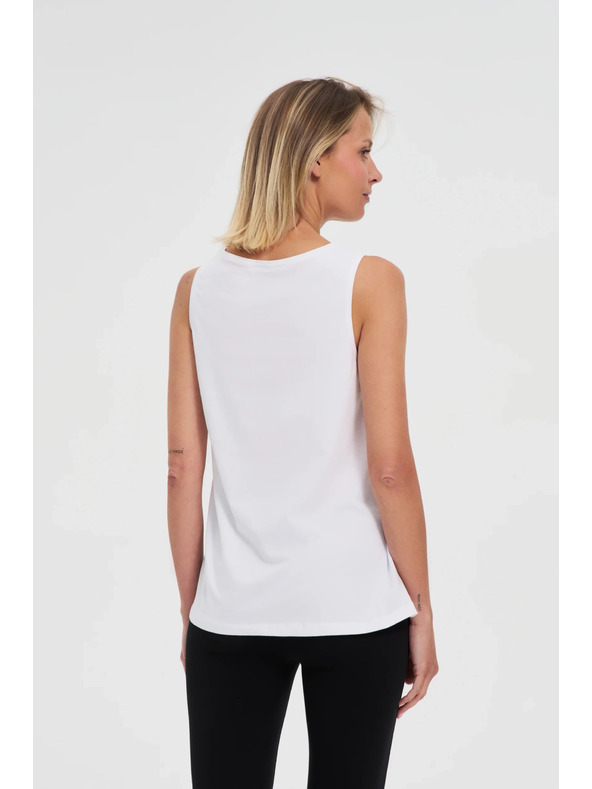 Moodo Fehér pamut top Moodo