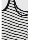 Moodo Fehér-fekete csíkos top Moodo