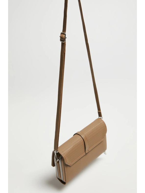 Moodo Bézs zipzáras táska Moodo