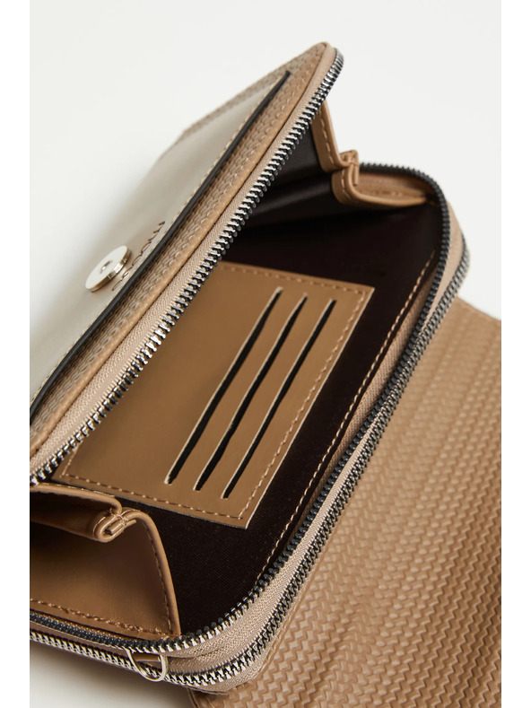 Moodo Bézs zipzáras táska Moodo