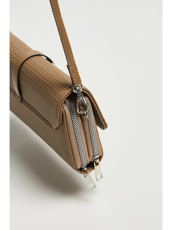 Moodo Bézs zipzáras táska Moodo