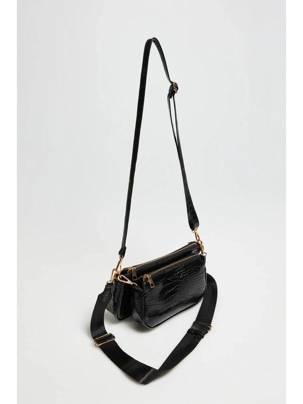 Moodo Dupla fekete táska Moodo