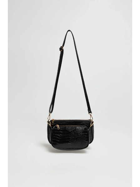 Moodo Dupla fekete táska Moodo