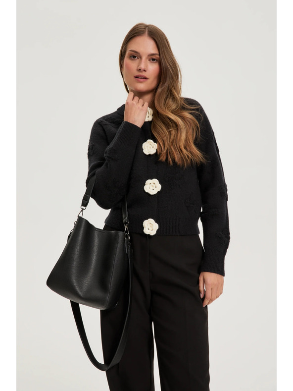 Moodo Fekete válltáska Moodo