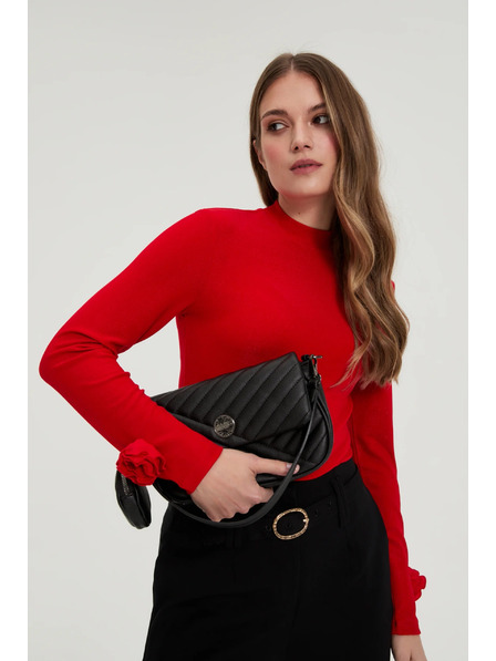 Moodo Fekete táska dupla fogantyúval Moodo