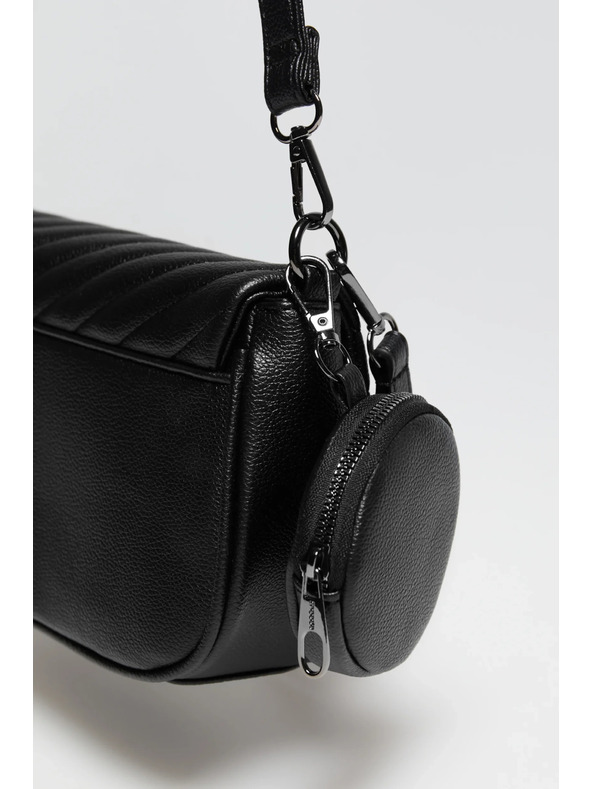 Moodo Fekete táska dupla fogantyúval Moodo